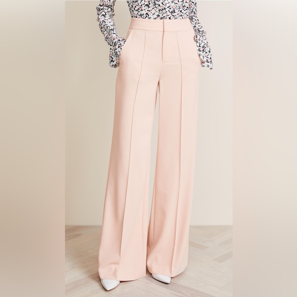 Alice + Olivia Pink Wide Leg Pants - Picture 2 of 10